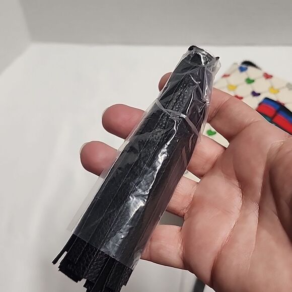 Brighton multi-color heart/bow coquette crossbody NWT flawed - Picture 7 of 9